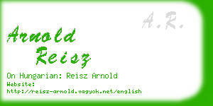 arnold reisz business card